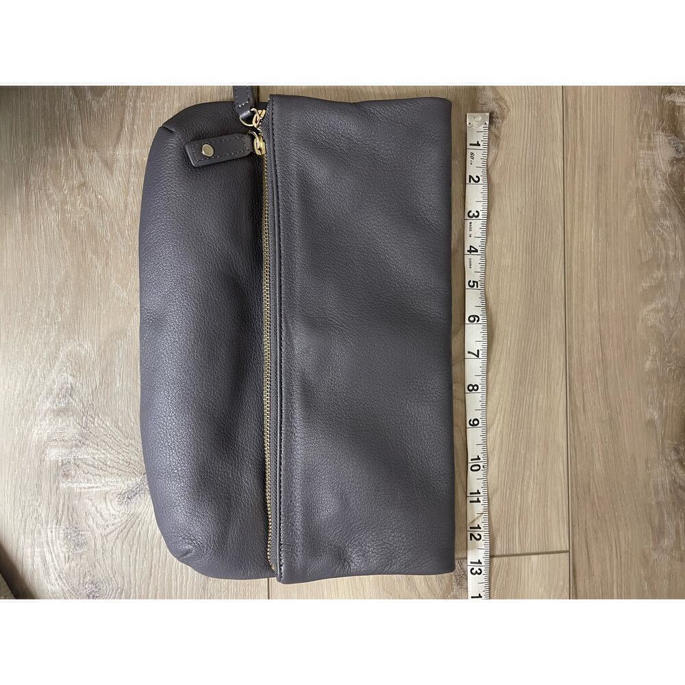 Talbots gray fold over clutch - Picture 11 of 12